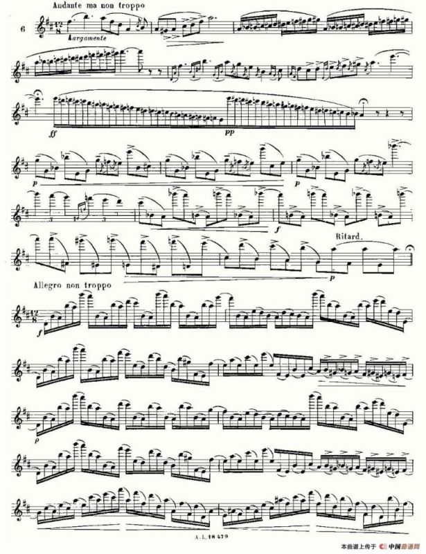 基于维尼亚夫斯基练习曲的10首长笛练习曲之6（Moyse - 10 Studies After Wieniawski）