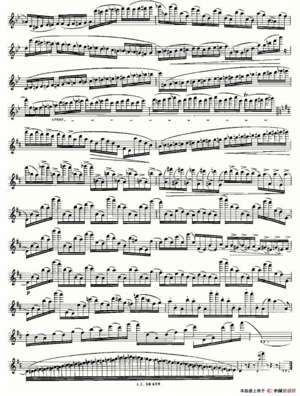 基于维尼亚夫斯基练习曲的10首长笛练习曲之6（Moyse - 10 Studies After Wieniawski）