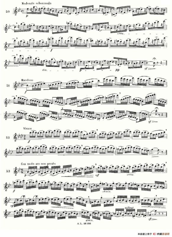 简易音阶练习100首之50-66（moyse - 100 studies after cramer）