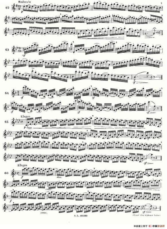 简易音阶练习100首之50-66（moyse - 100 studies after cramer）