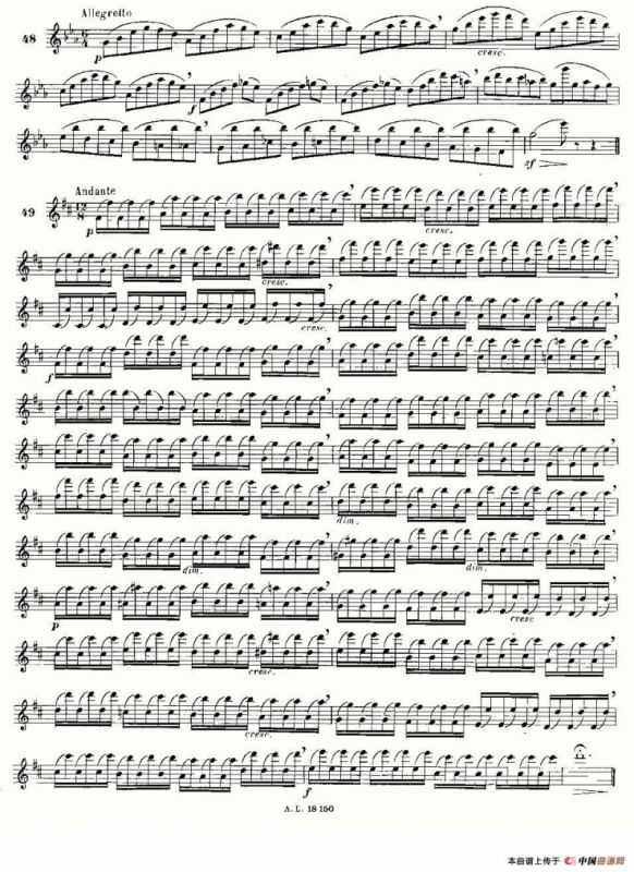 简易音阶练习100首之37-49（moyse - 100 studies after cramer）