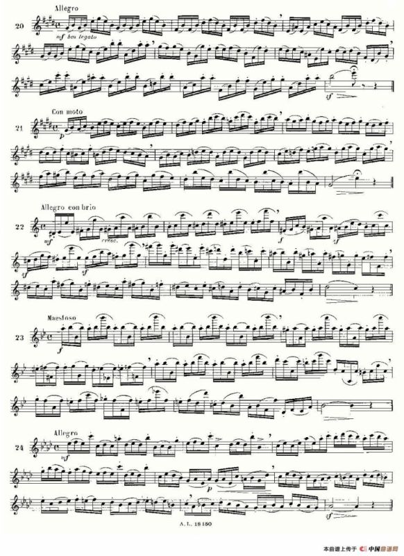 简易音阶练习100首之20-36（moyse - 100 studies after cramer）