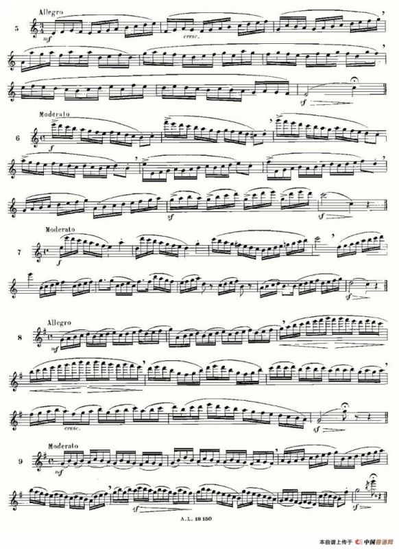 简易音阶练习100首之1-19（moyse - 100 studies after cramer）