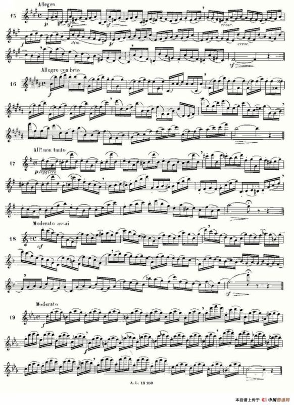 简易音阶练习100首之1-19（moyse - 100 studies after cramer）