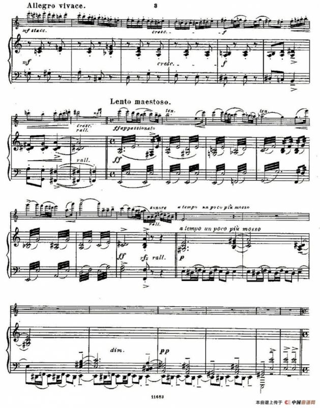 Fantaisies nationales. Op. 59, 6. （长笛+钢琴伴奏）