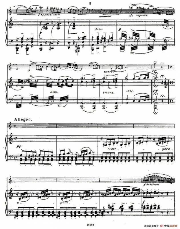 Fantaisies nationales. Op. 59, 6. （长笛+钢琴伴奏）