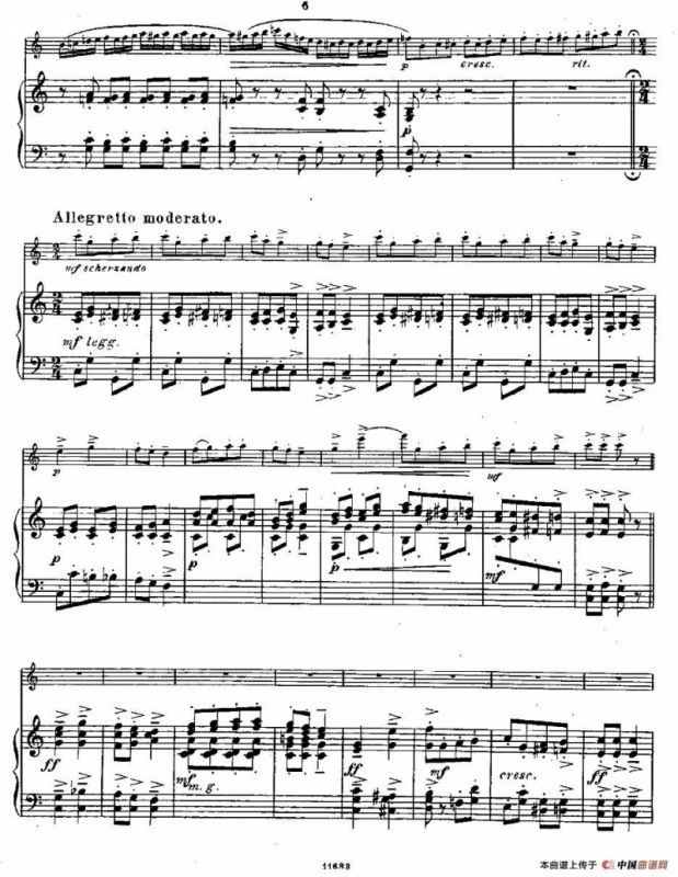 Fantaisies nationales. Op. 59, 6. （长笛+钢琴伴奏）