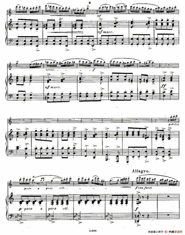 Fantaisies nationales. Op. 59, 6. （长笛+钢琴伴奏）