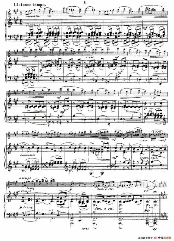 Fantaisies nationales. Op. 59, 5.（长笛+钢琴伴奏）