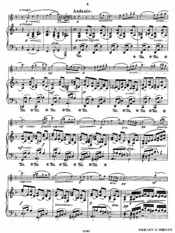 Fantaisies nationales. Op. 59, 4. （长笛+钢琴伴奏）