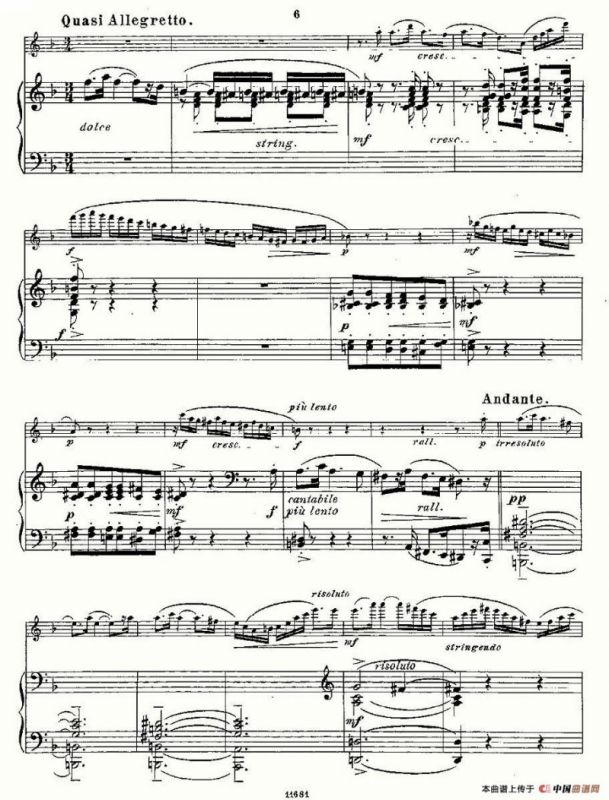 Fantaisies nationales. Op. 59, 4. （长笛+钢琴伴奏）