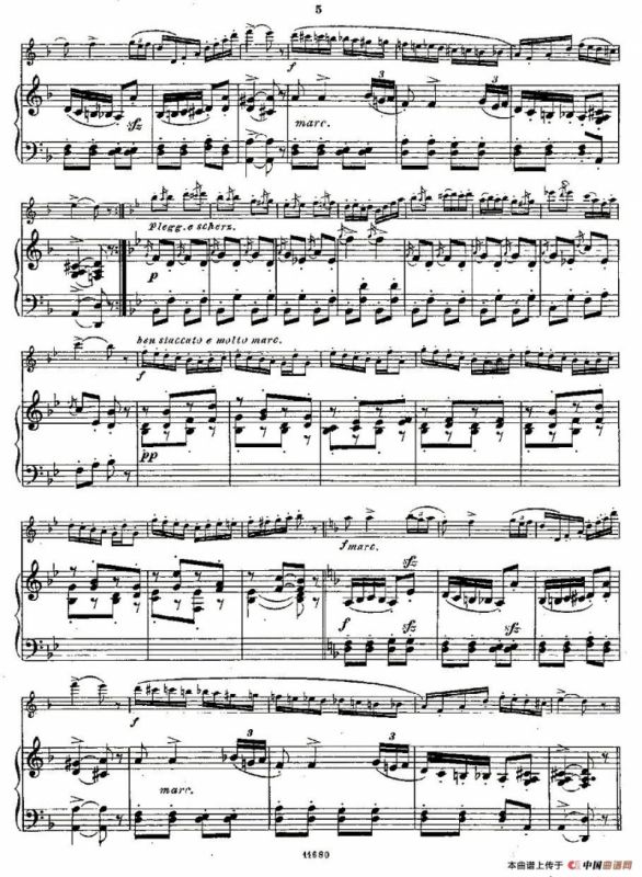 Fantaisies nationales. Op. 59, 3. （长笛+钢琴伴奏）