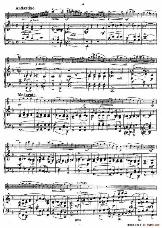 Fantaisies nationales. Op. 59, 1. （长笛+钢琴伴奏）