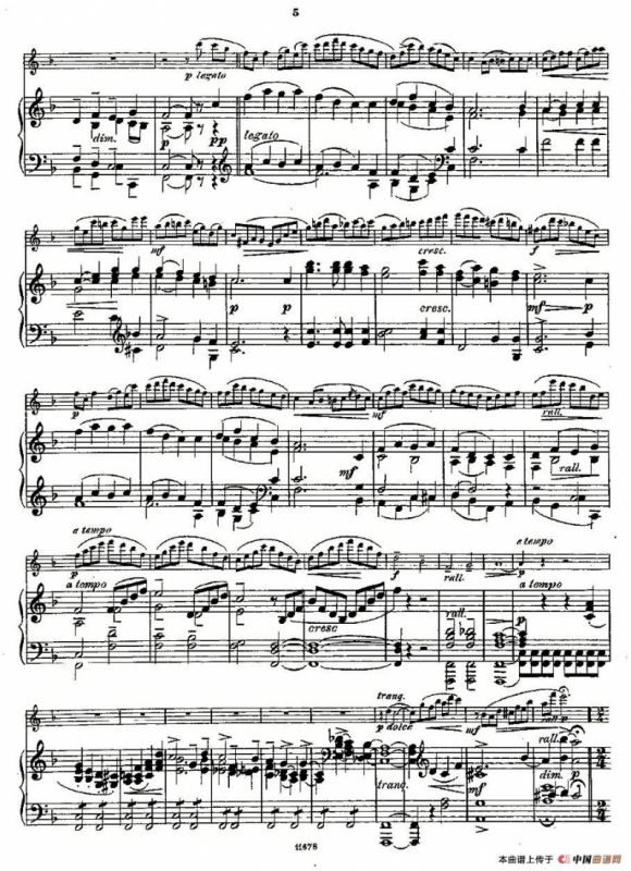 Fantaisies nationales. Op. 59, 1. （长笛+钢琴伴奏）