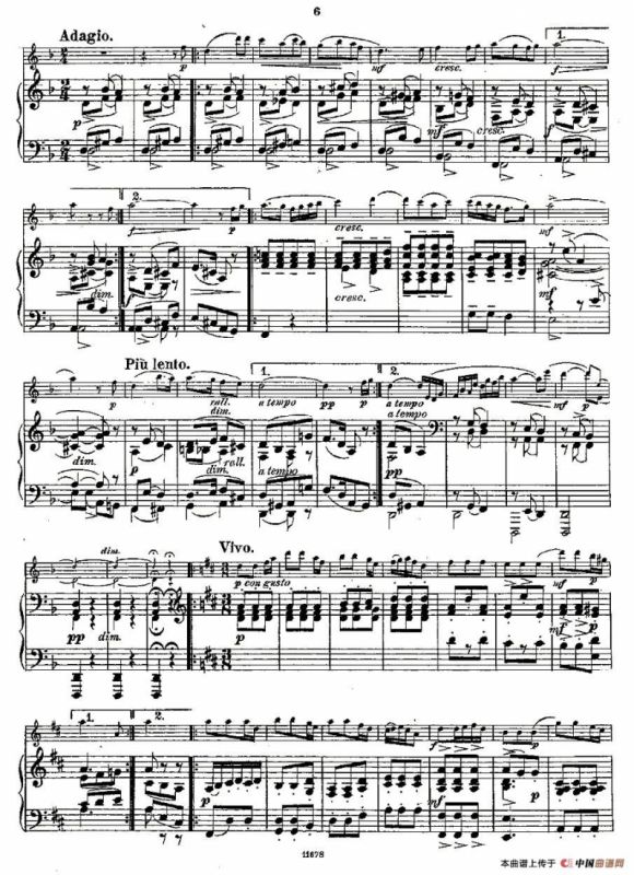 Fantaisies nationales. Op. 59, 1. （长笛+钢琴伴奏）