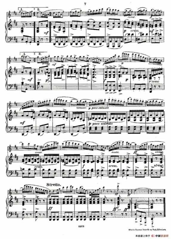 Fantaisies nationales. Op. 59, 1. （长笛+钢琴伴奏）