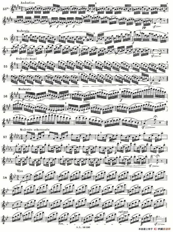 moyse - 100首练习曲之50—66