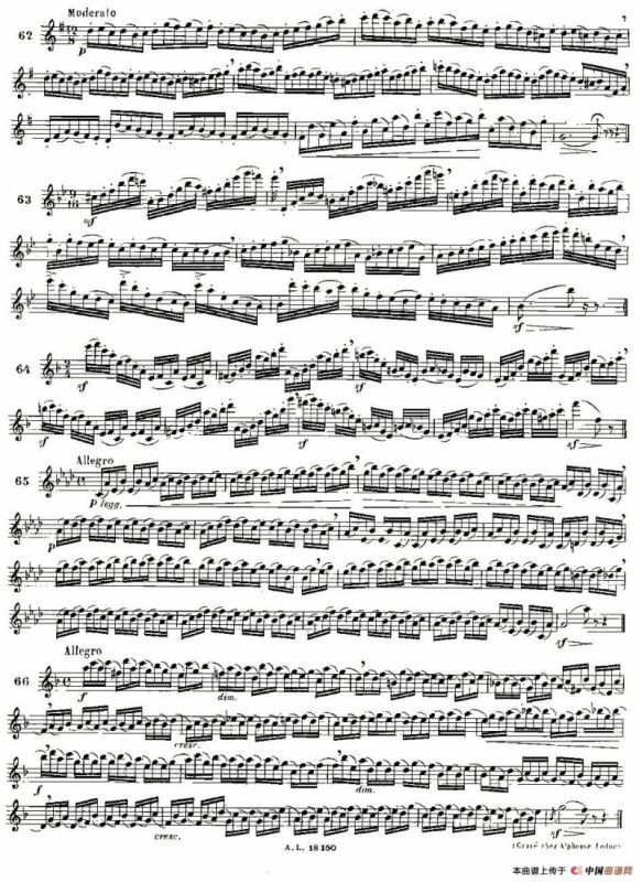 moyse - 100首练习曲之50—66