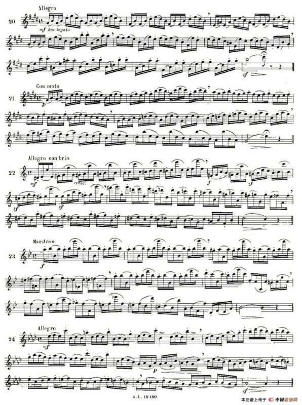 moyse - 100首练习曲之15—28