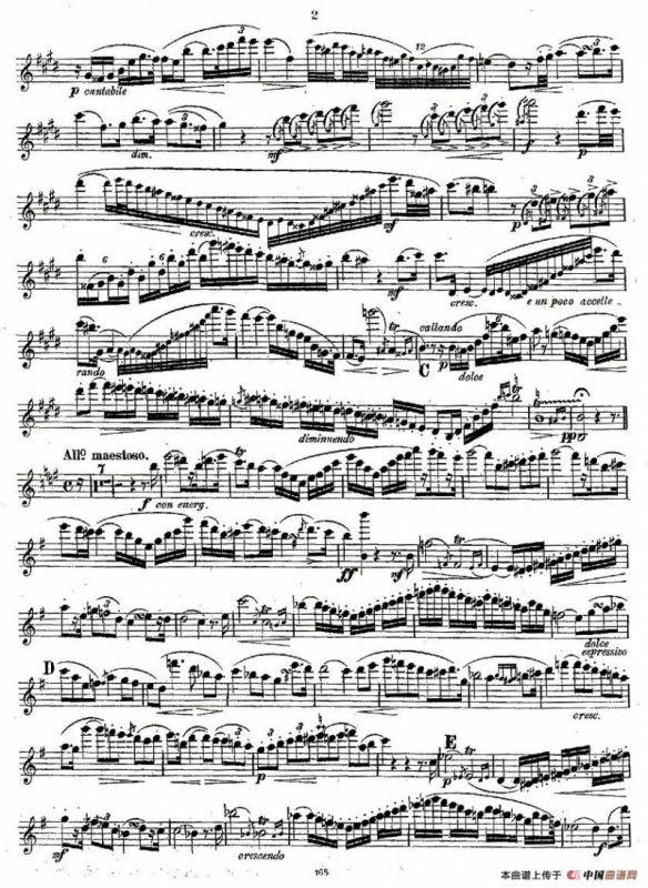 Concertstück . Op. 3. - flute part only