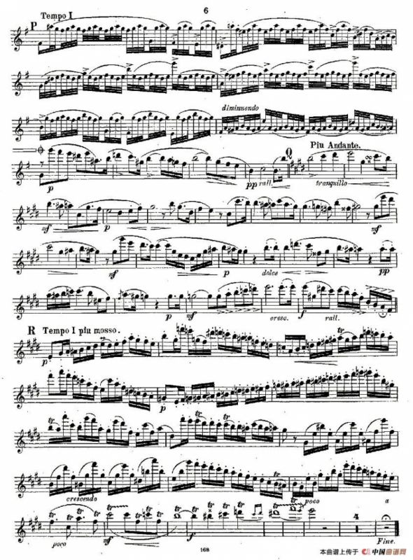 Concertstück . Op. 3. - flute part only