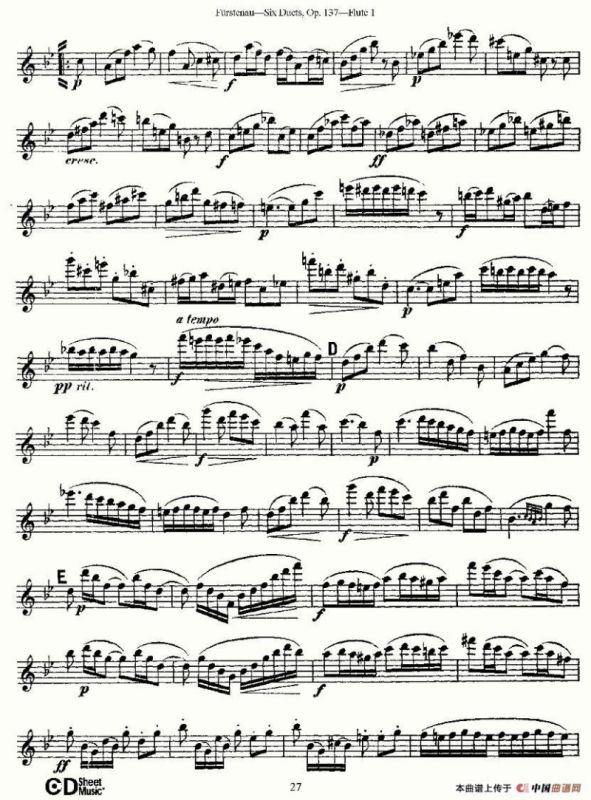 Six Duets, Op.137 之五（二重奏 六首作品 137号）