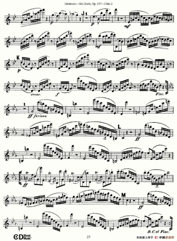 Six Duets, Op.137 之五（二重奏 六首作品 137号）