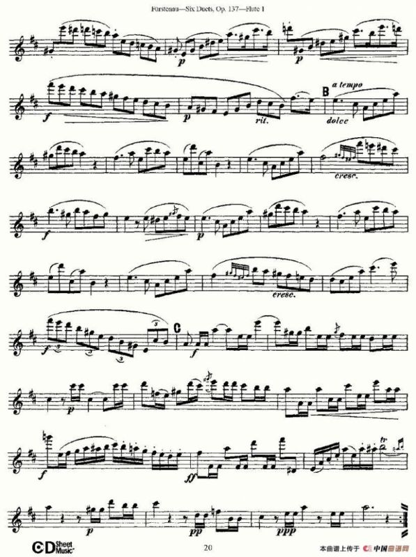 Six Duets, Op.137 之四（二重奏 六首作品 137号）