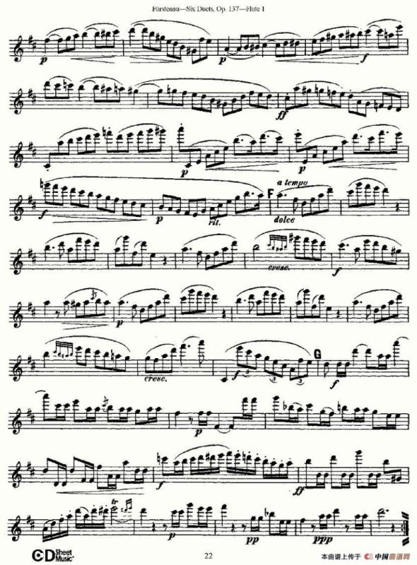 Six Duets, Op.137 之四（二重奏 六首作品 137号）