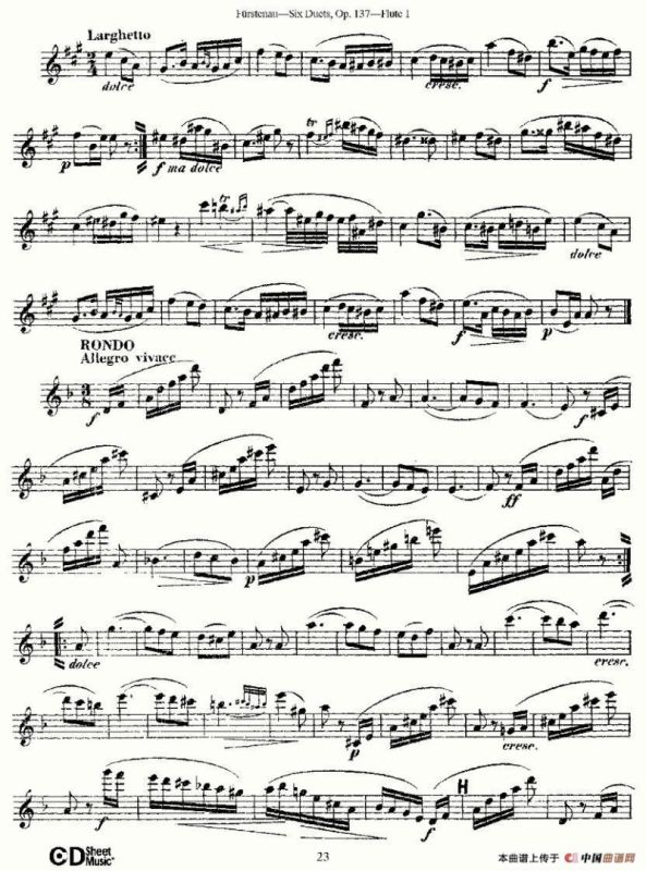 Six Duets, Op.137 之四（二重奏 六首作品 137号）