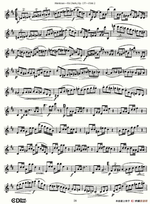 Six Duets, Op.137 之四（二重奏 六首作品 137号）