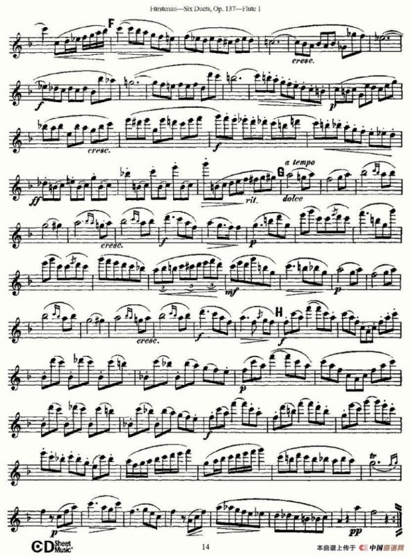 Six Duets, Op.137 之三（二重奏 六首作品 137号）