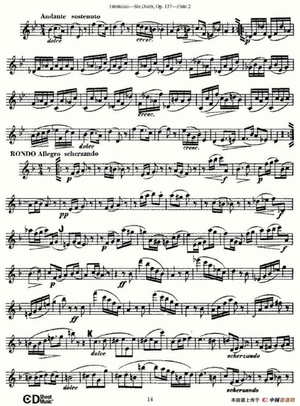 Six Duets, Op.137 之三（二重奏 六首作品 137号）