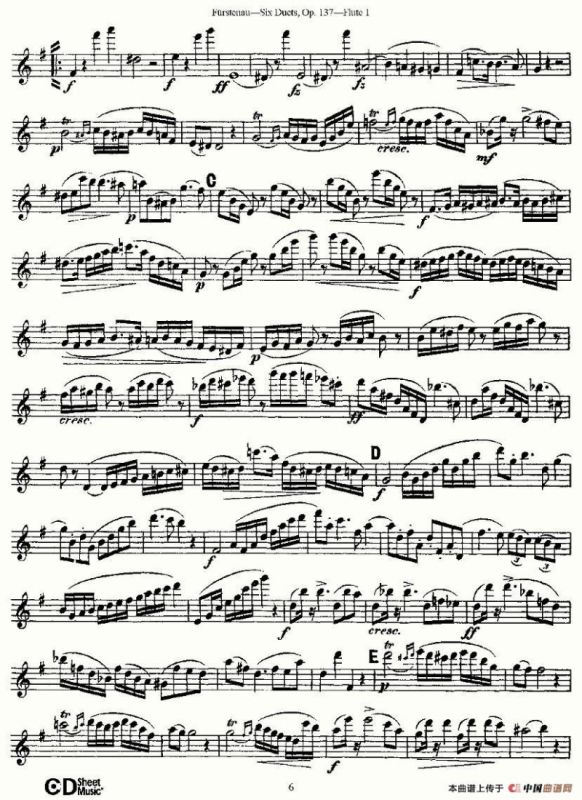 Six Duets, Op.137 之二（二重奏 六首作品 137号）