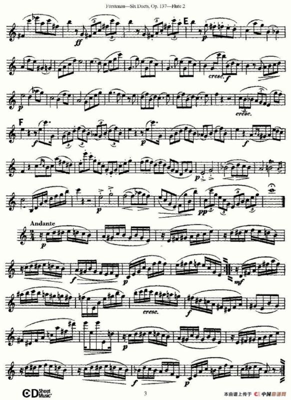 Six Duets, Op.137 之一（二重奏 六首作品 137号）