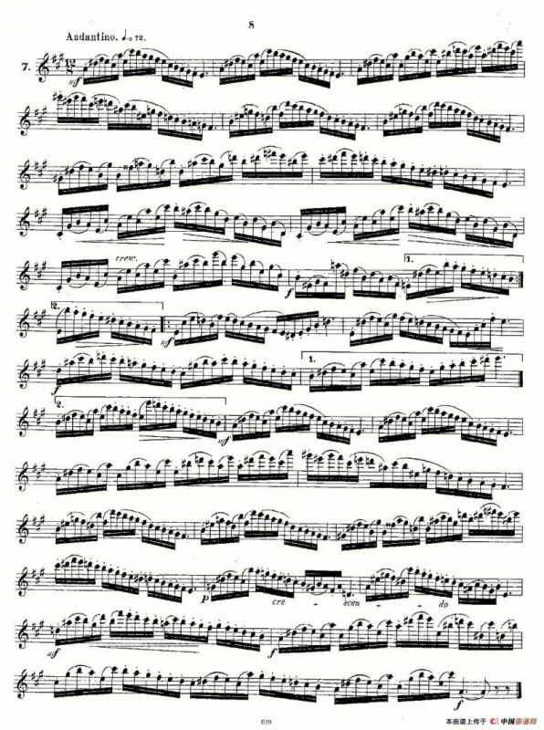 Andersen etude op30 之1—12（练习曲作品30号）