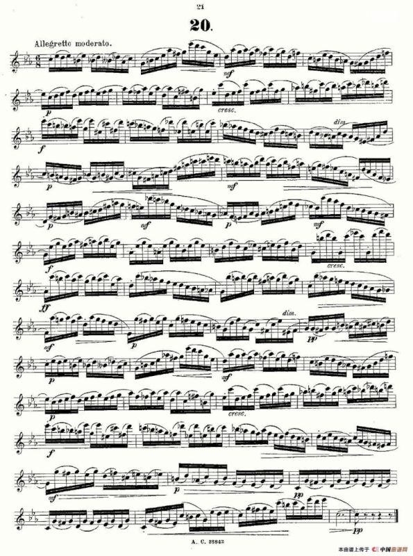 24首长笛练习曲 Op.21 之13—24