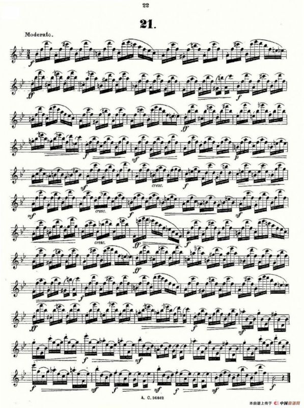 24首长笛练习曲 Op.21 之13—24