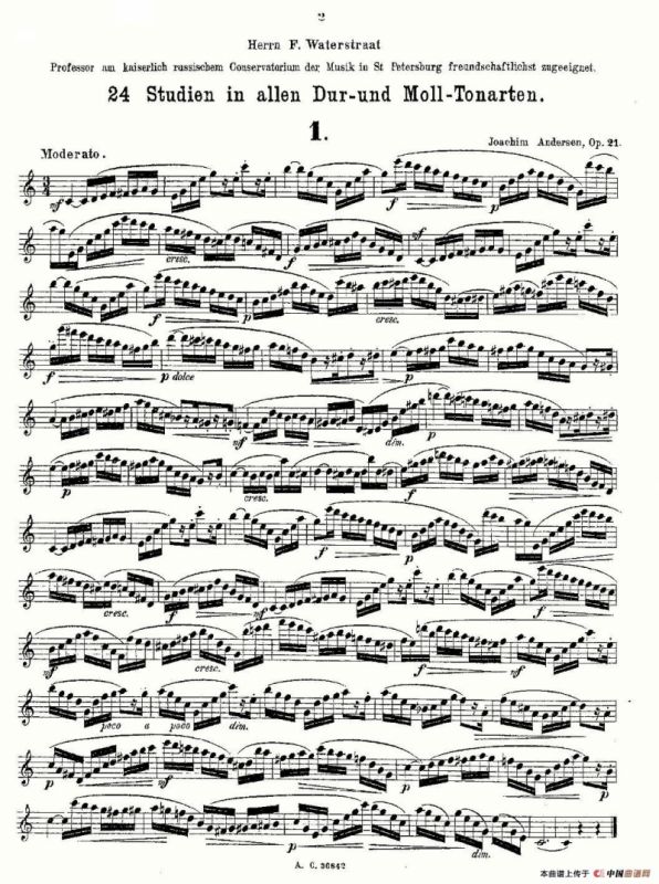 24首长笛练习曲 Op.21 之1—12