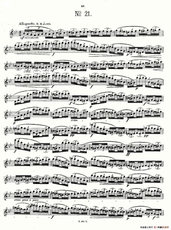 24首长笛练习曲 Op.15 之21—24