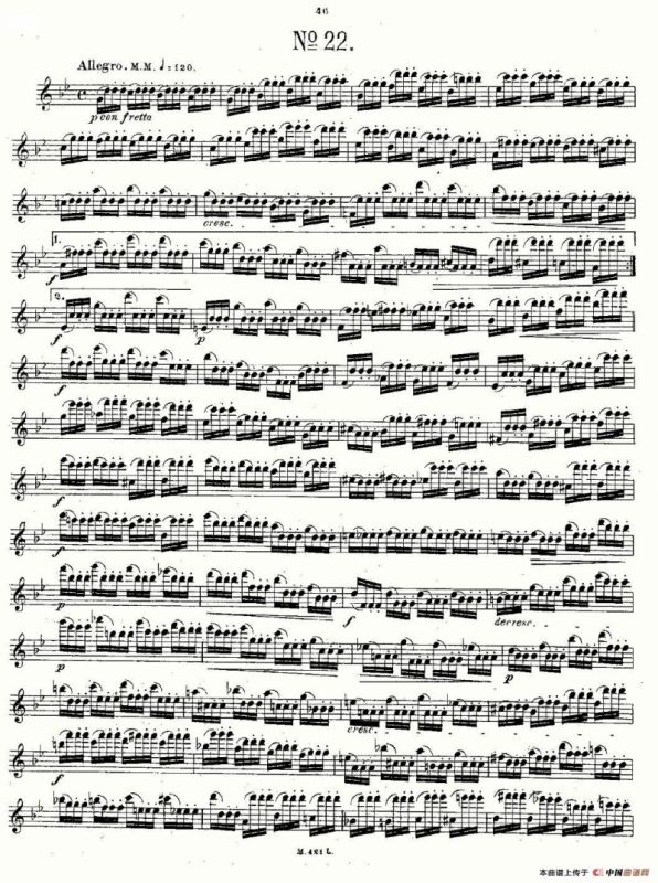 24首长笛练习曲 Op.15 之21—24