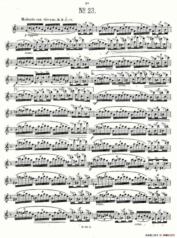 24首长笛练习曲 Op.15 之21—24