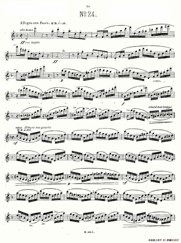 24首长笛练习曲 Op.15 之21—24