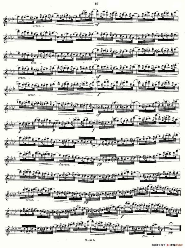 24首长笛练习曲 Op.15 之16—20