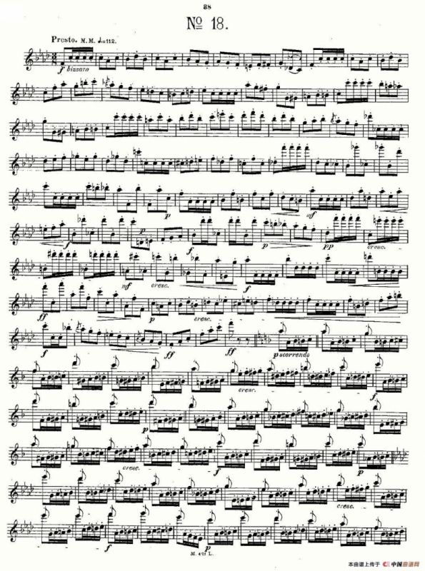 24首长笛练习曲 Op.15 之16—20