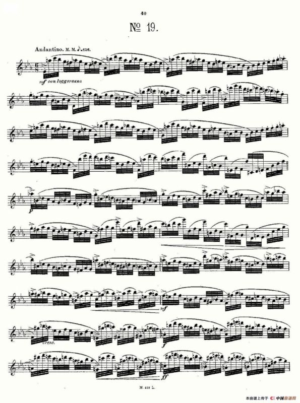 24首长笛练习曲 Op.15 之16—20