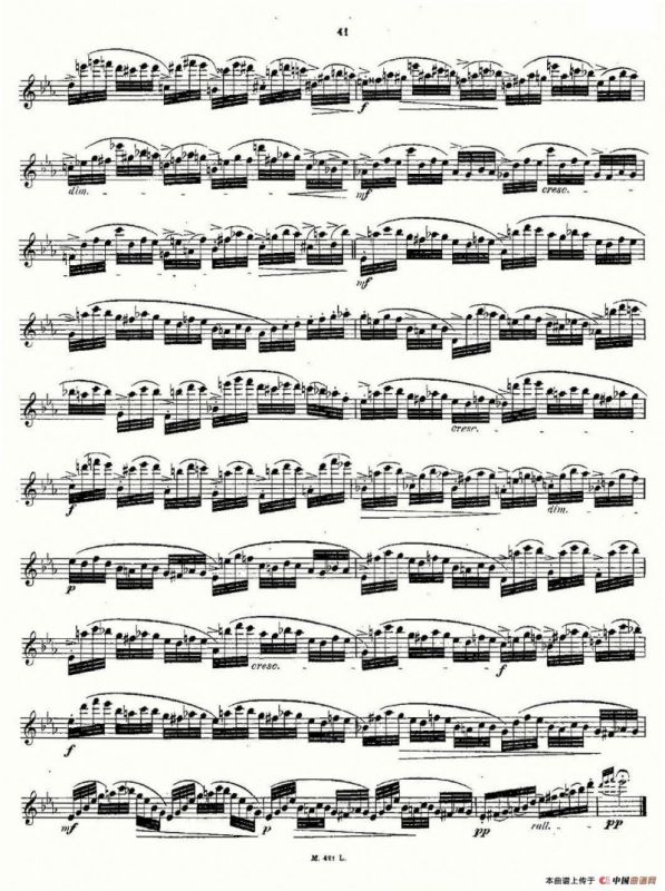 24首长笛练习曲 Op.15 之16—20