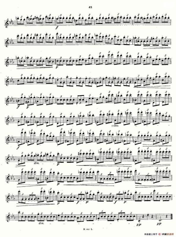 24首长笛练习曲 Op.15 之16—20