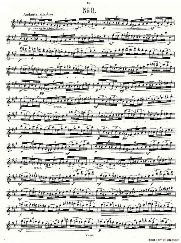 24首长笛练习曲 Op.15 之6—10