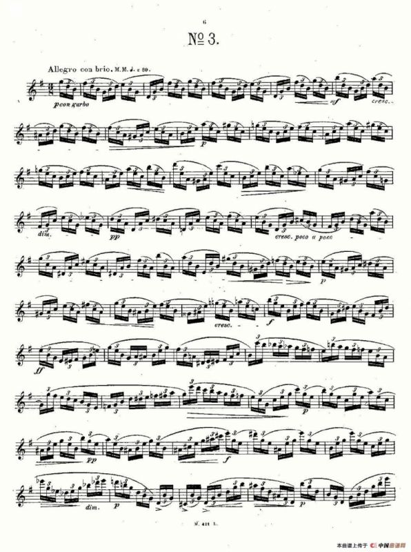 24首长笛练习曲 Op.15 之1—5